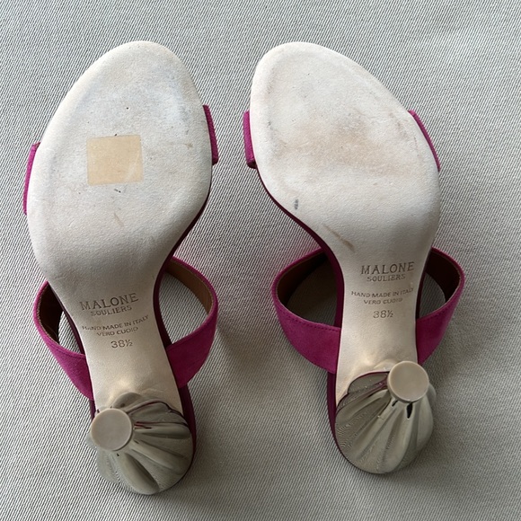 Malone Souliers Gold Heel Sandals - Picture 8 of 10